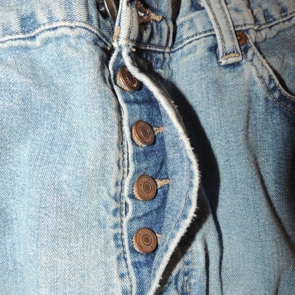 Vintage 90's GAP Button Fly Loose Fit Straight Leg Jeans - Picture 3 of 9